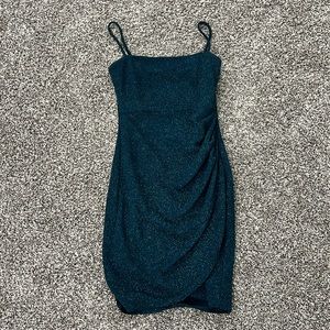 windsor sparkly blue mini dress